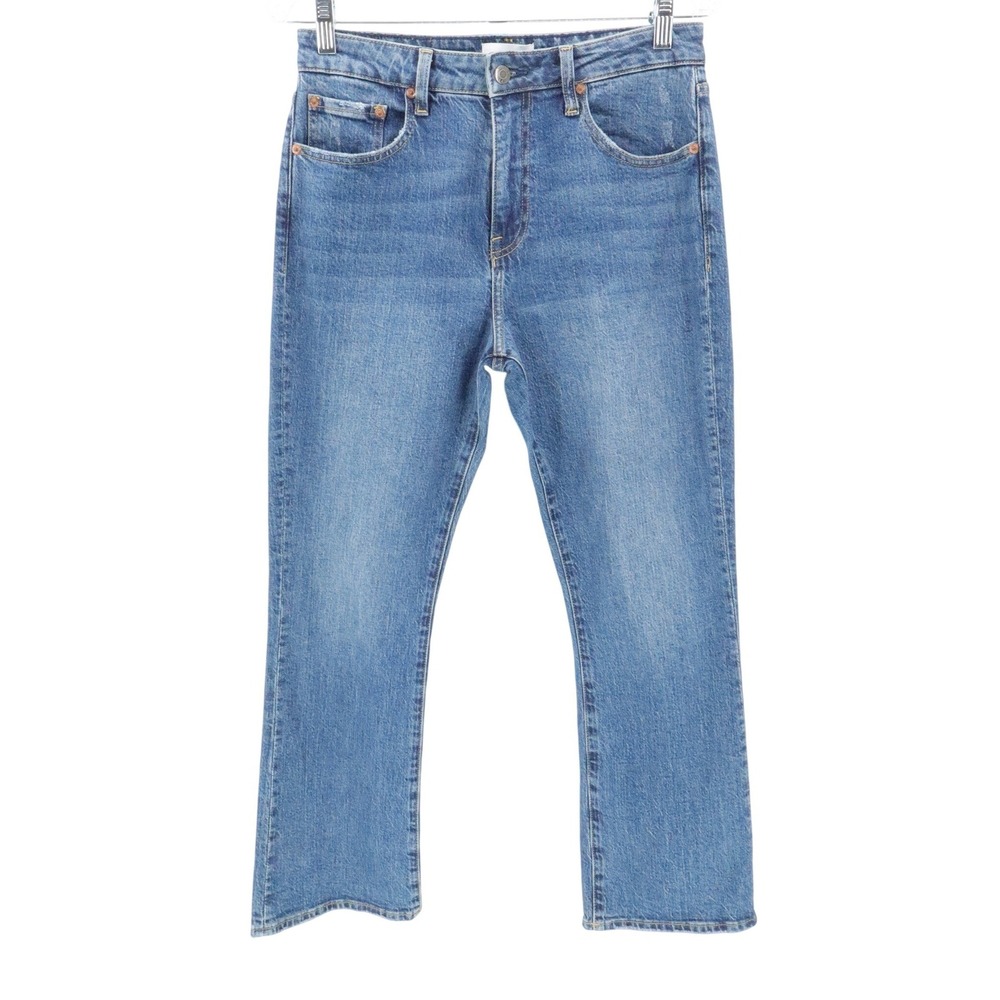 Pistola Lennon High Rise Cropped Bootcut Jeans Adore Medium Wash Denim 28 - Picture 2 of 7